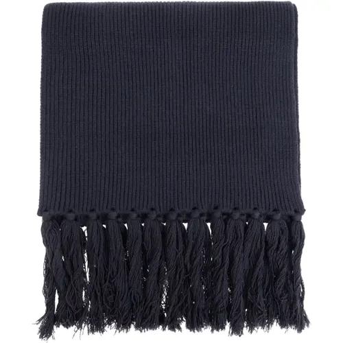 Winter Scarves, unisex, , Size: ONE SIZE Scarf with fringes - Officine Générale - Modalova