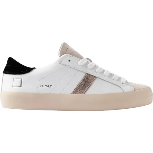 Sneakers, female, , Size: 11 US Leather and Cotton Sneakers - D.a.t.e. - Modalova