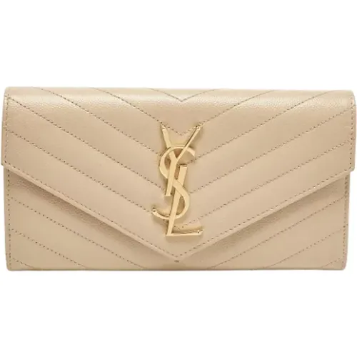 Pre-owned Leather wallets , female, Sizes: ONE SIZE - Yves Saint Laurent Vintage - Modalova