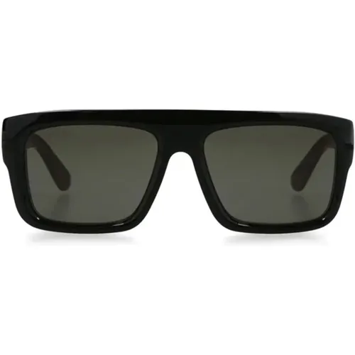 Logo Acetate Sunglasses with Side Detail , unisex, Sizes: ONE SIZE - Gucci - Modalova