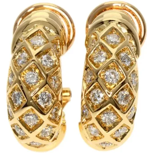 Pre-owned Jewellery, female, , Size: ONE SIZE Pre-owned Gold earrings - Cartier Vintage - Modalova