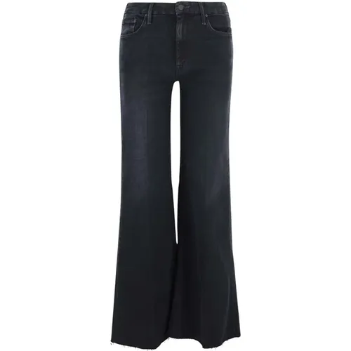 Hohe Taille Ausgestelltes Bein Schwarze Jeans , Damen, Größe: W29 - Mother - Modalova