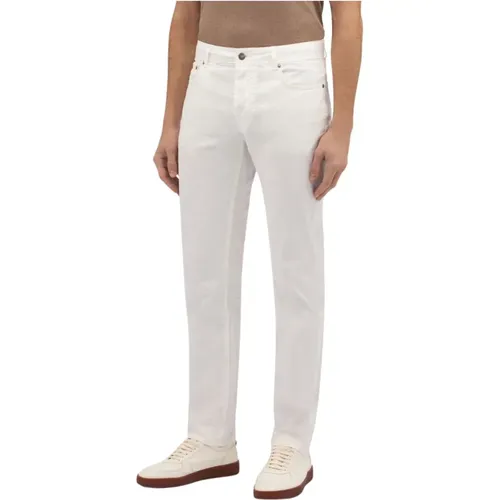 Weiße Stretch-Baumwoll-Fünf-Pocket-Hosen,Dunkelblaue Stretch-Baumwoll-Fünf-Taschen-Hose,Rote Stretch-Baumwoll-Fünf-Pocket-Hose,Militärische Stret - Brooks Brothers - Modalova