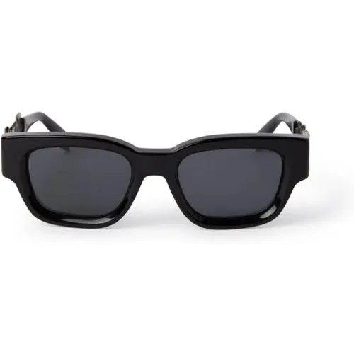 Square Frame Sunglasses with Geometric Silhouette , unisex, Sizes: 51 MM - Palm Angels - Modalova