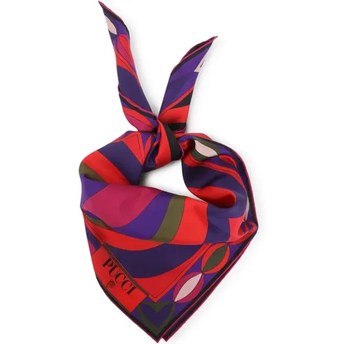 Silky Scarves, female, , Size: ONE SIZE Multicolour Silk Scarf Stylish Accessory - Pucci - Modalova