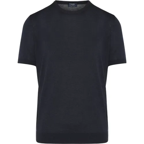 Silk T-shirt , male, Sizes: XL, 3XL, 4XL, 2XL, L - Barba - Modalova