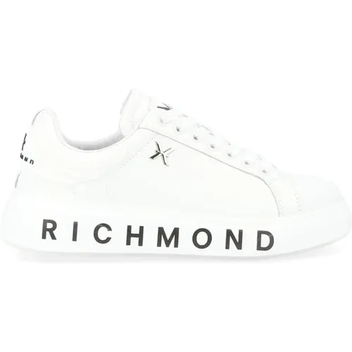 Weiße Ledersneaker 22204 , Herren, Größe: 45 EU - Richmond - Modalova
