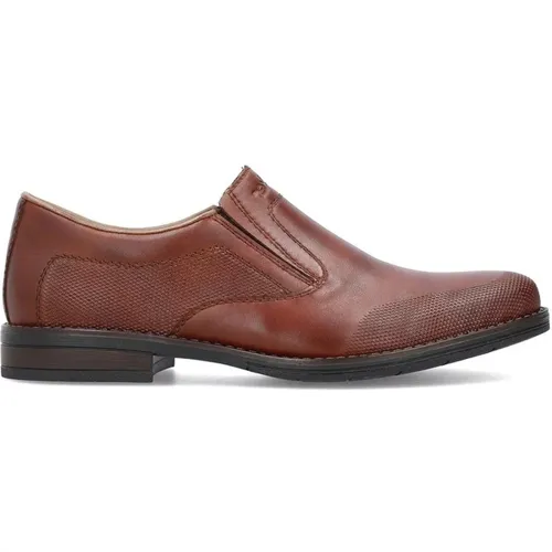Klassische Braune Formelle Business-Schuhe , Herren, Größe: 44 EU - Rieker - Modalova