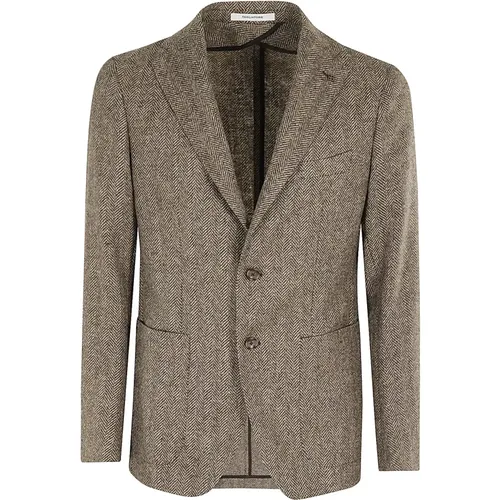 Tweed Wool Jacket , male, Sizes: S, XL - Tagliatore - Modalova