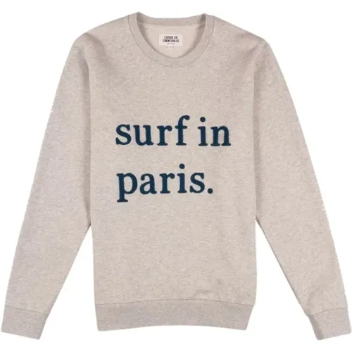 Paris Surf Sweatshirt mit Boucle-Stickerei - Cuisse de Grenouille - Modalova