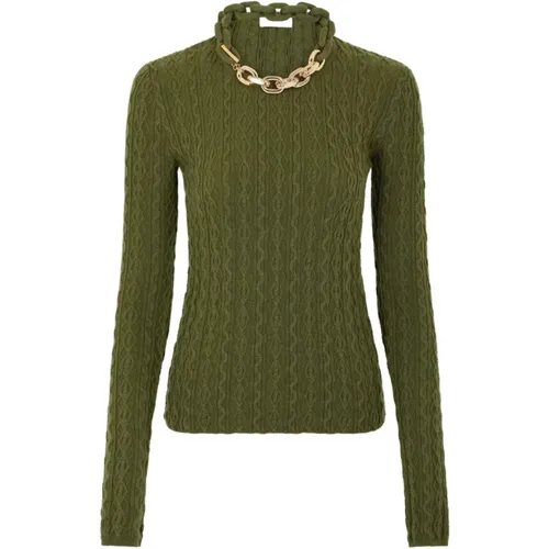 Turtlenecks, female, , Size: S Soft Wool Cashmere Sweater - Rabanne - Modalova