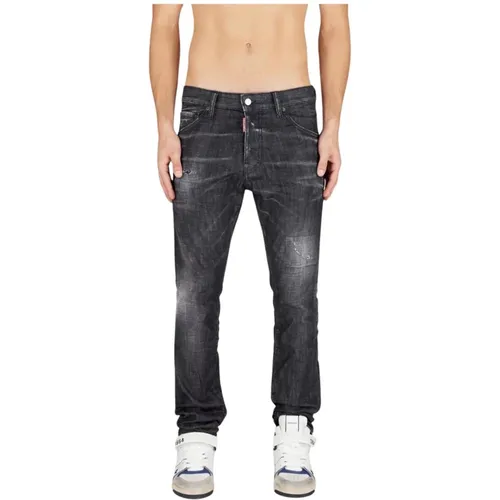 Schwarze Denim Cool Guy Jeans , Herren, Größe: XS - Dsquared2 - Modalova