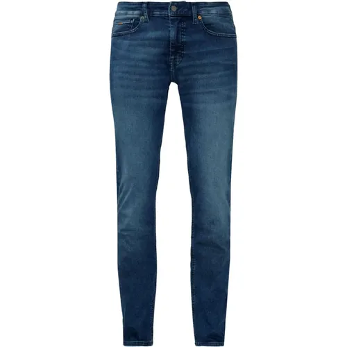 Jeans with Fit tapered super stretch 50468602 , male, Sizes: W32 L32, W35 L32, W42 L32, W29 L32 - Hugo Boss - Modalova