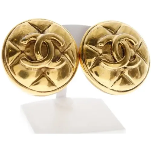 Pre-owned Jewellery, female, , Size: ONE SIZE Pre-owned Metal earrings - Chanel Vintage - Modalova