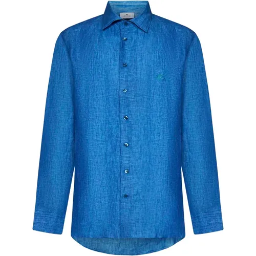 Shirts Turquoise , male, Sizes: L, S, M - ETRO - Modalova