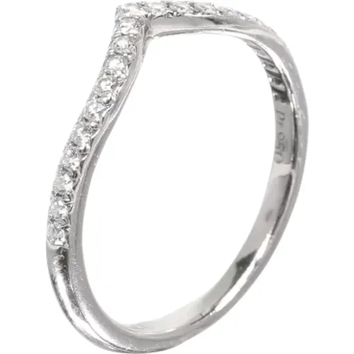 Pre-owned Jewellery, female, , Size: ONE SIZE Pre-owned Platinum rings - Tiffany & Co. Pre-owned - Modalova