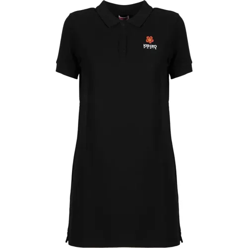 Logo Polo Dress Cotton Fabric , female, Sizes: XL - Kenzo - Modalova