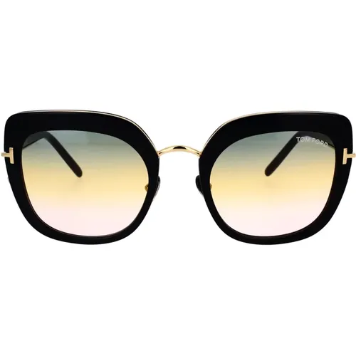 Quadratische Sonnenbrille mit rauchigen Gläsern , unisex, Größe: 55 MM - Tom Ford - Modalova