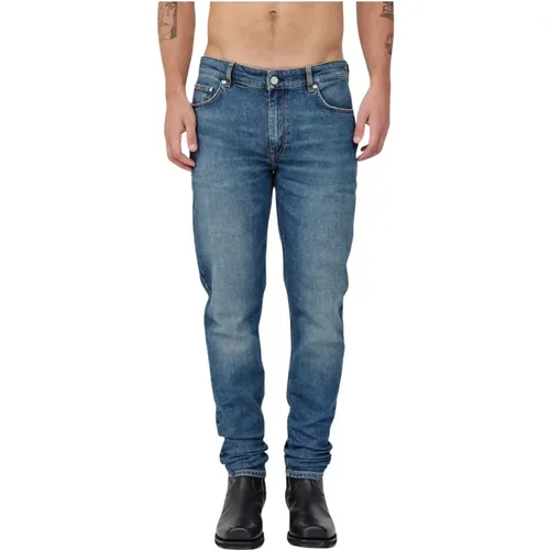 Klassische Slim-Fit Dean Jeans , Herren, Größe: W33 L32 - Won Hundred - Modalova