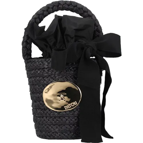 Raffia GG Bucket Bag , female, Sizes: ONE SIZE - Patou - Modalova
