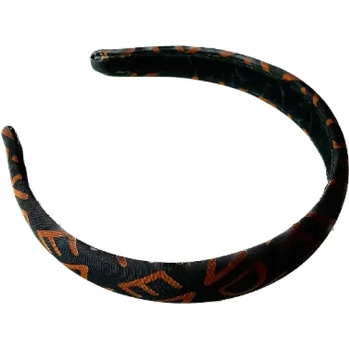 Pre-owned Accessories, female, , Size: ONE SIZE Pre-owned Canvas hair-accessories - Fendi Vintage - Modalova