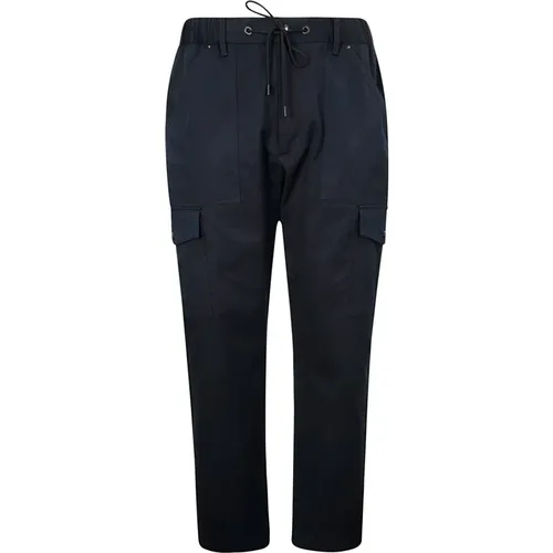 Cotton Cargo Trousers with Elastic Waist , male, Sizes: S, L, M - Moncler - Modalova