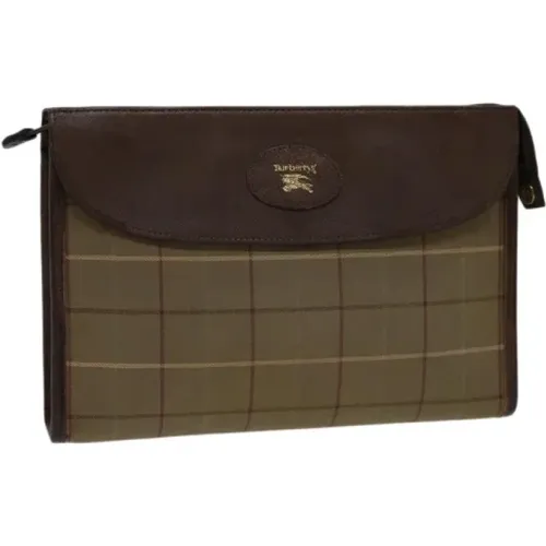 Pre-owned Cotton clutches , female, Sizes: ONE SIZE - Burberry Vintage - Modalova