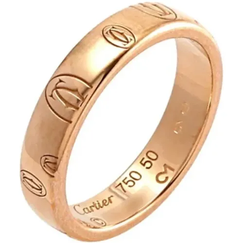 Pre-owned Jewellery, female, , Size: ONE SIZE Pre-owned Rose Gold rings - Cartier Vintage - Modalova