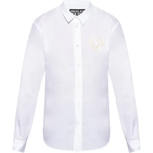 Shirt with logo , male, Sizes: 2XL - Versace Jeans Couture - Modalova