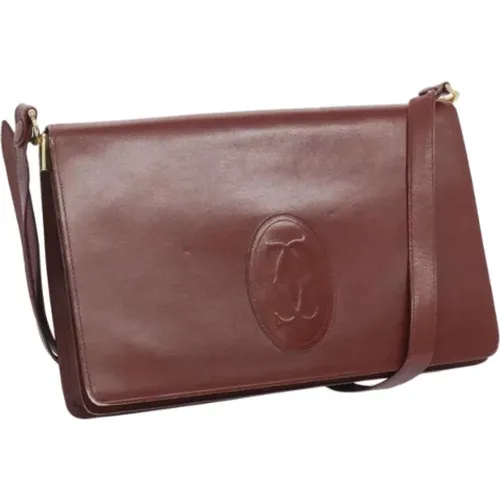 Pre-owned Cross Body Bags, female, , Size: ONE SIZE Pre-owned Leather shoulder-bags - Cartier Vintage - Modalova