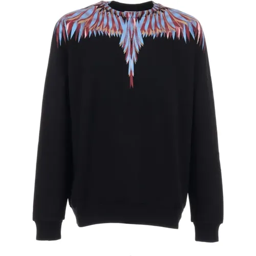 Baumwoll-Sweatshirt mit Logo-Print - Marcelo Burlon - Modalova