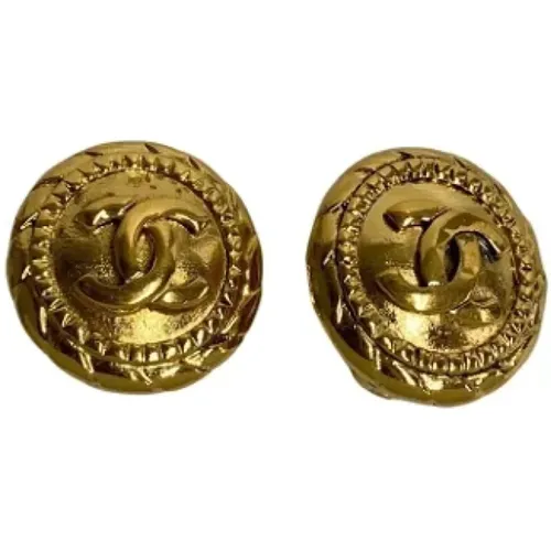 Pre-owned Jewellery, female, , Size: ONE SIZE Pre-owned Metal earrings - Chanel Vintage - Modalova