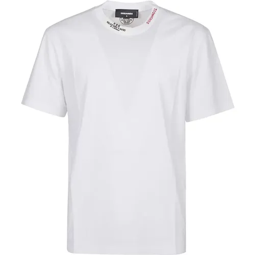 Lässiges Baumwollshirt , Herren, Größe: L - Dsquared2 - Modalova