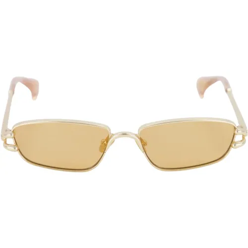 Sunglasses, unisex, , Size: 58 MM Slim Rectangle Numero Cinco Sunglasses - Le Specs - Modalova