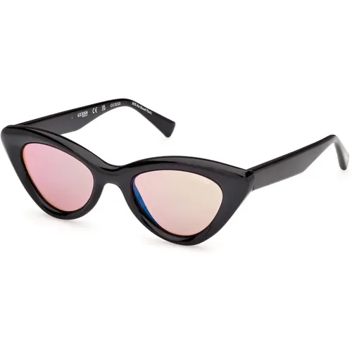 Stilvolle Sonnenbrille in Blauton , unisex, Größe: 50 MM - Guess - Modalova