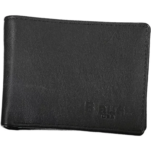 Wallets & Cardholders, male, , Size: ONE SIZE Elegant Leather Wallet with Two Compartments - Blauer - Modalova