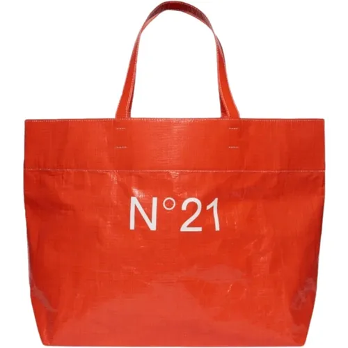 Shopper Tasche mit quadratischem Design , Damen, Größe: ONE Size - N21 - Modalova