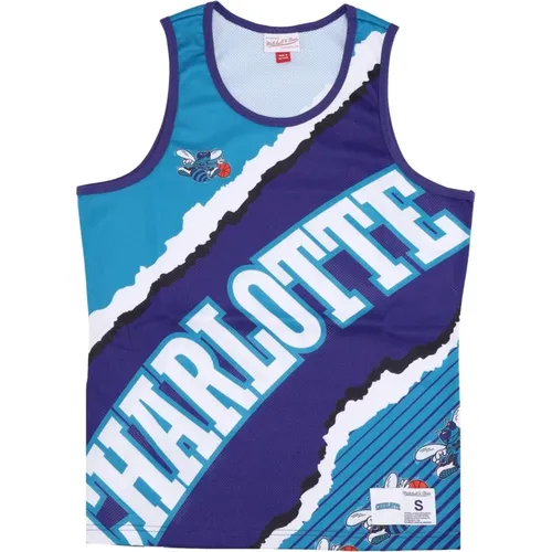 Charlotte Hornets Basketball Tank Top , Herren, Größe: XL - Mitchell & Ness - Modalova