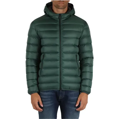 Quilted Hooded Jacket E-Concrete , male, Sizes: M, 3XL, 2XL, S, XL - Colmar - Modalova