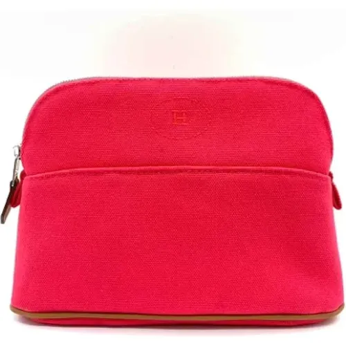 Pre-owned Clutches, female, , Size: ONE SIZE Pre-owned Canvas handbags - Hermès Vintage - Modalova