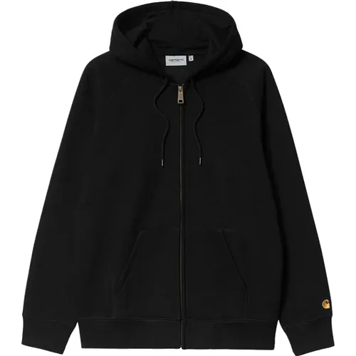 Zip-throughs, male, , Size: XL Hooded Chase Jacket - Warm and Casual - Carhartt WIP - Modalova