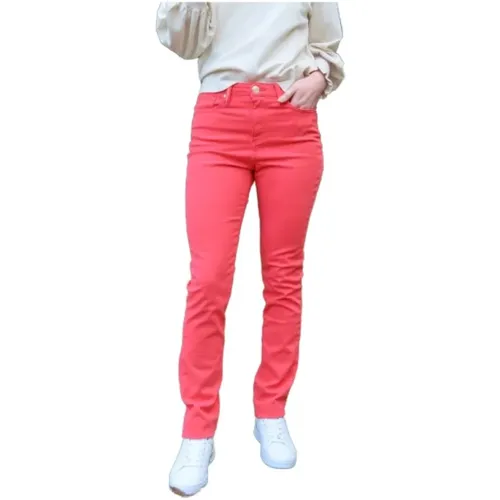 High-waisted Slim Fit Cotton Pants , female, Sizes: W27, W26, W25 - Islow - Modalova