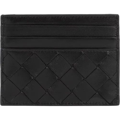 Leather Credit Card Case Wallet , female, Sizes: ONE SIZE - Bottega Veneta - Modalova