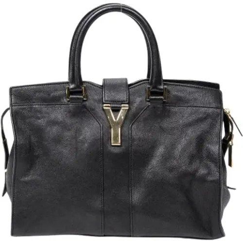 Pre-owned Tote Bags, female, , Size: ONE SIZE Pre-owned Leather shoulder-bags - Yves Saint Laurent Vintage - Modalova