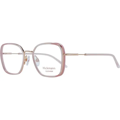 Glasses, female, , Size: ONE SIZE Rose Metal Rectangle Optical Frames - Ana Hickmann - Modalova