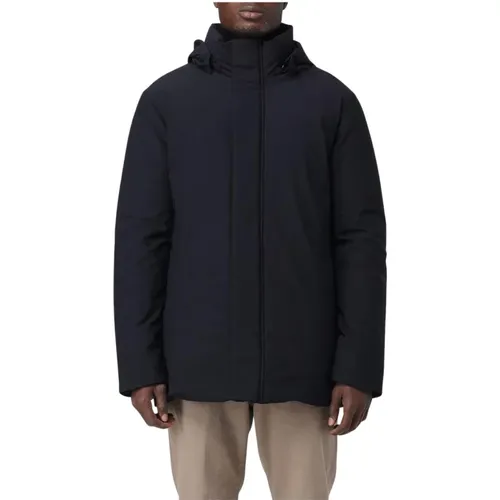 Winter Jackets, male, , Size: 2XL Hooded Puffer Jacket Water Resistant - Save The Duck - Modalova