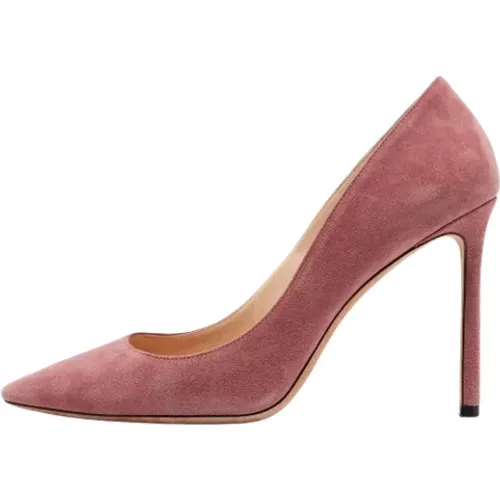 Pre-owned Pumps, female, , Size: 10 US Pre-owned Suede heels - Jimmy Choo Pre-owned - Modalova