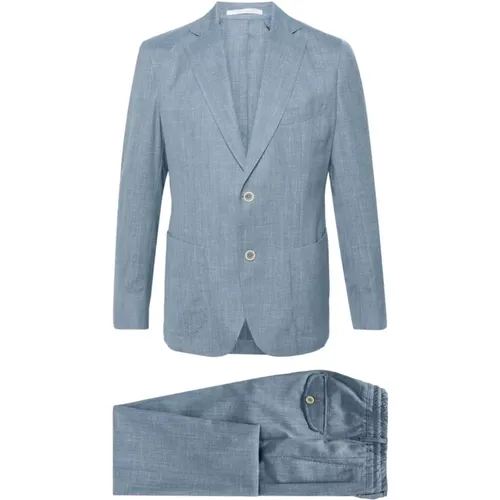 Wool/Silk/Linen Suit , male, Sizes: L, M - Eleventy - Modalova