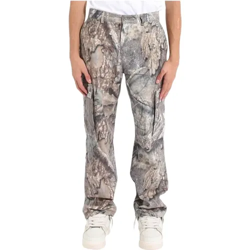 Wide Trousers, male, , Size: S Realtree Camo Cargo Pant - Represent - Modalova