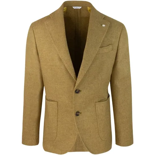 Blazers, male, , Size: XL Classic Mens Jacket with Lapel - Manuel Ritz - Modalova